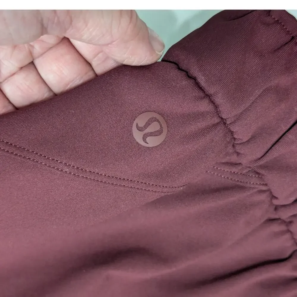 Lululemon Keep Moving Joggers Stretch Luxtreme High Rise Pants Red Merlot